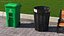 3D Public Park Litter Trash Can