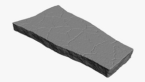cracked ground 3D model