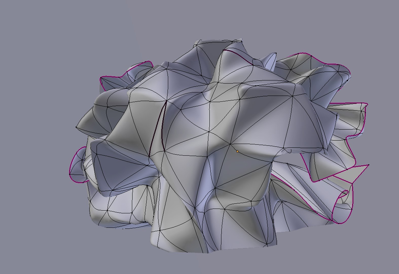 3d Crumpled Paper Ball Model