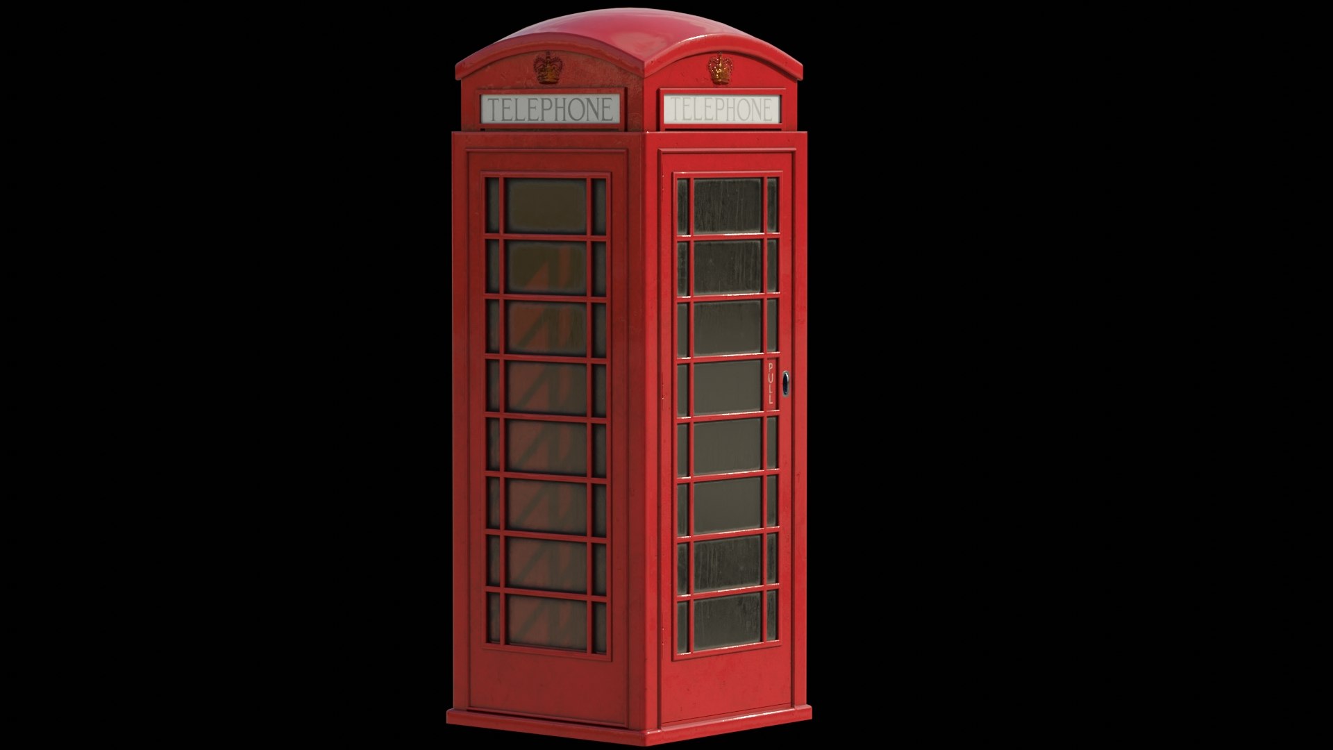 London Red Telephone Booth 3D Model - TurboSquid 2123356