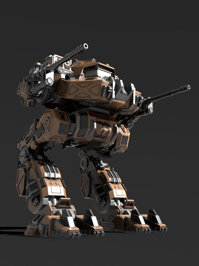 Rigged Battle Mech 3D Model - TurboSquid 1517246