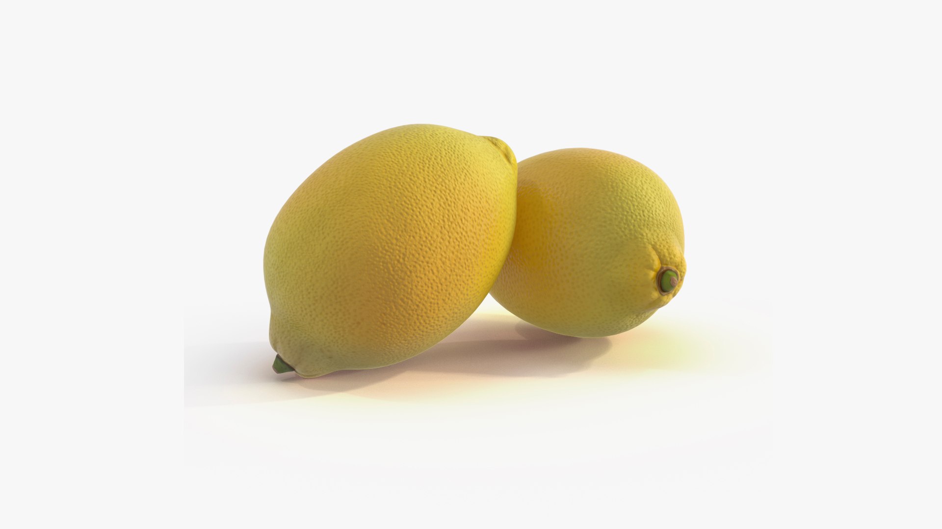 Realistic Lemon 3D model preview