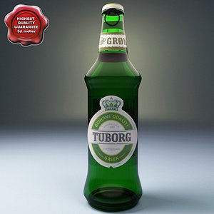 beer tuborg 3d model