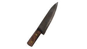 realistic kitchen knife 3D