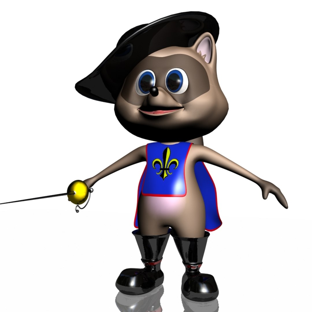 3d Model Stylized Musketeer Rigged