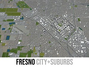 3D model city fresno