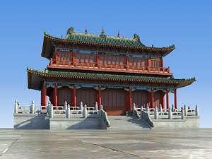 3D Chinese Building 33 model