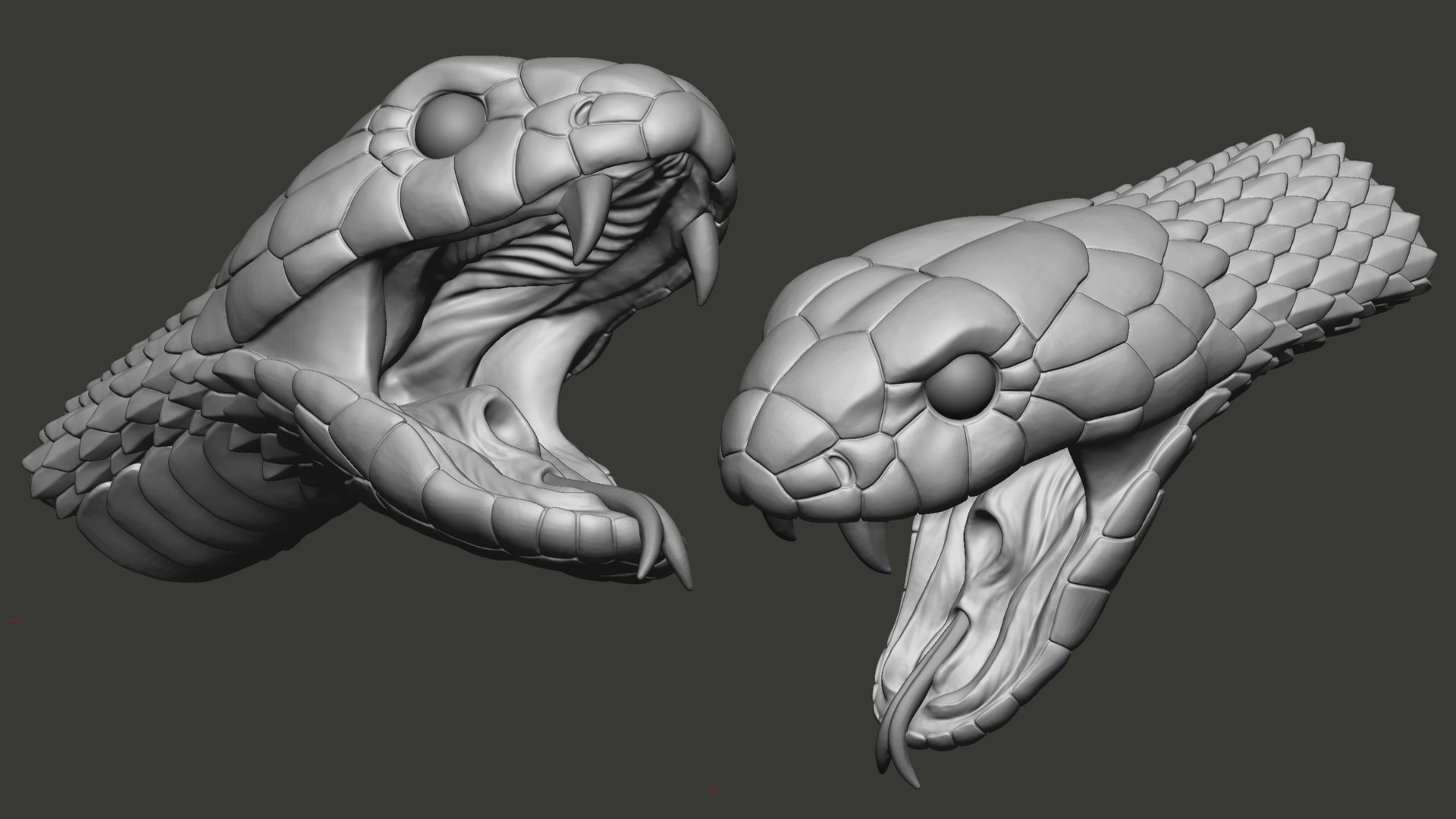 3D Cobra Snake head Open Mouth Sculpture model https://p.turbosquid.com/ts-thumb/Ki/lwuzFm/2E/cobraheadopenmouthsculpture3dmodelzbr02/jpg/1732883096/1920x1080/fit_q87/42487b9441841dcbdd55b5735cd951c270d4bf7e/cobraheadopenmouthsculpture3dmodelzbr02.jpg