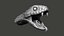 Cobra Snake Head Open Mouth Sculpture
