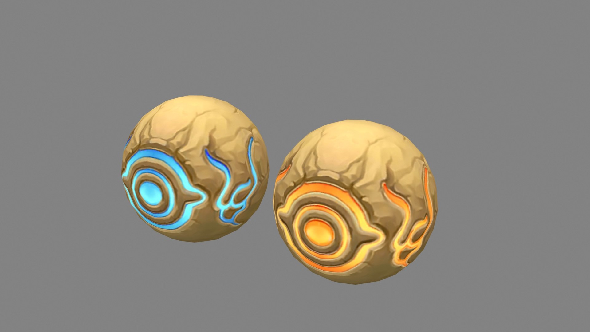 3D Cartoon mud balls - iceball and Fireball - Magical Eyes https://p.turbosquid.com/ts-thumb/Ki/p5CyJr/0X/zyh_niqiu01_2/jpg/1722054221/1920x1080/fit_q87/f8c95ea3c3fa1b81daac72958b6fed3e475f7867/zyh_niqiu01_2.jpg