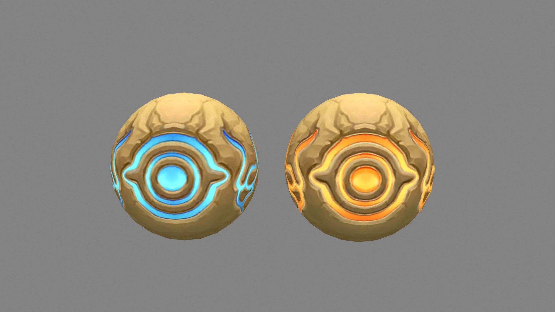 3D Cartoon mud balls - iceball and Fireball - Magical Eyes https://p.turbosquid.com/ts-thumb/Ki/p5CyJr/oJ/zyh_niqiu01_1/jpg/1722054220/1920x1080/fit_q87/caa493ea09eab5e9b3488159562e418f9f6ca994/zyh_niqiu01_1.jpg