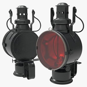 Old Railroad Signal Lamp
