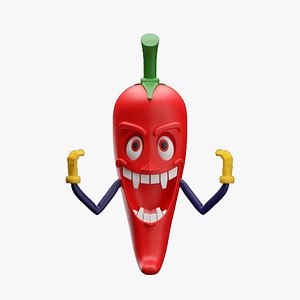 3D Chilli Character