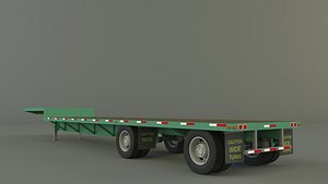 3D Dropdeck trailer
