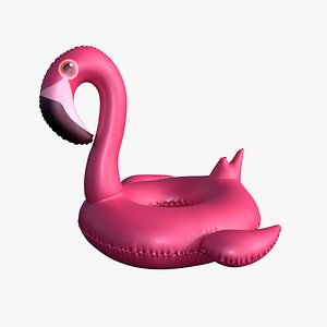 inflatable flamingo pool float 3D model
