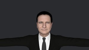 Robin Williams  Hyper Realistic Full Body Fully Rigged 3D Character 3D model