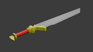 low poly sword 6 model
