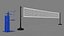 Volleyball Grid with Referee Tower
