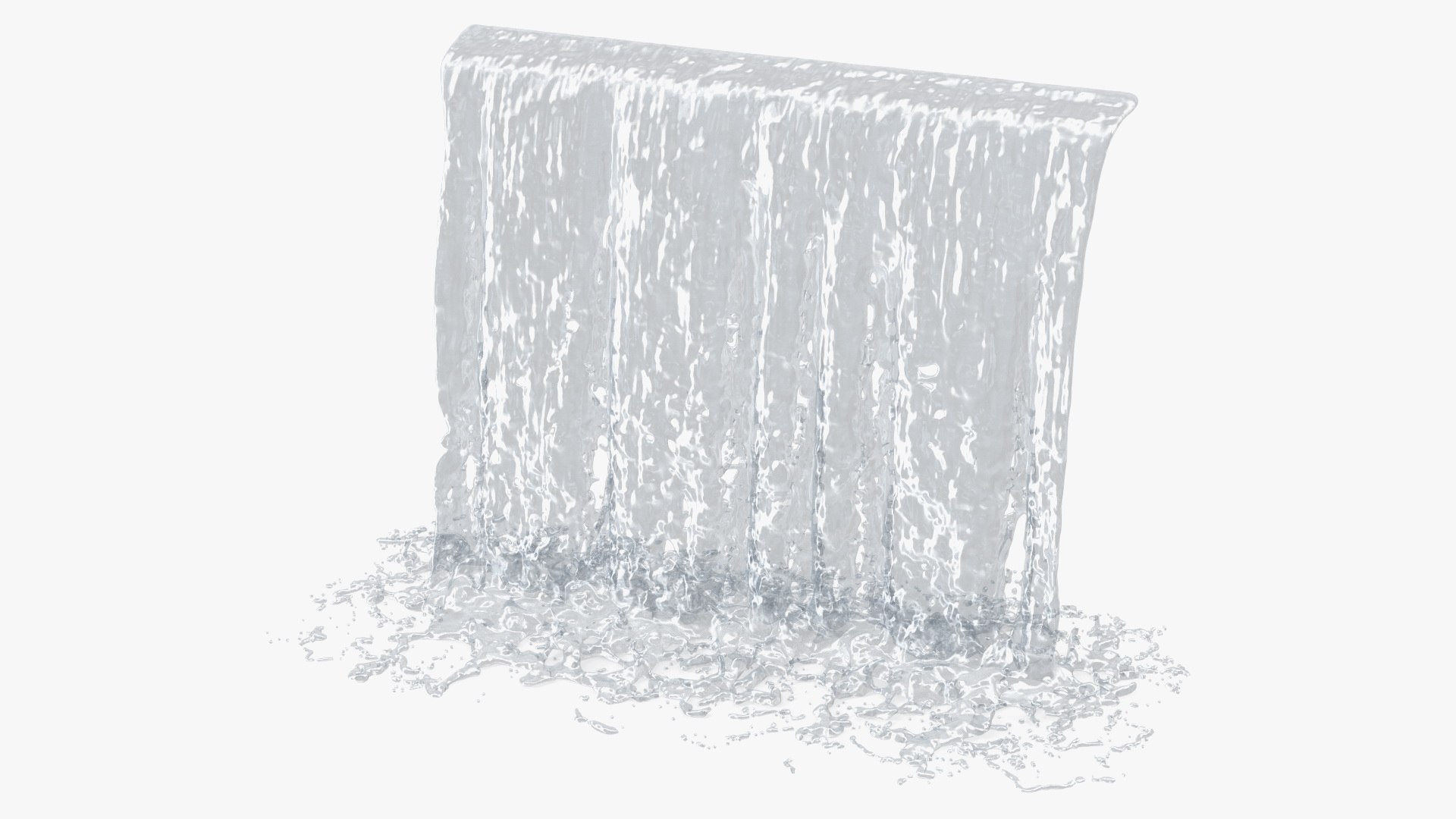 Falling Water Small Stream 3D model preview