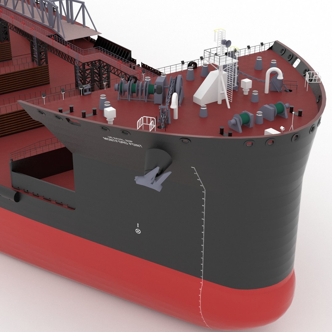 3d Model Usns Montford Point Core