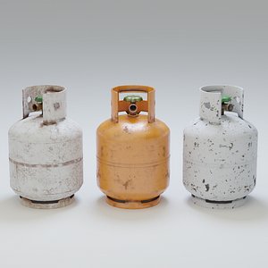 9kg gas bottles 3D model