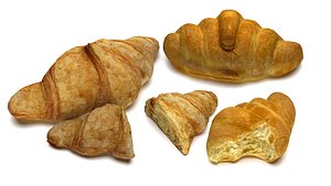 3D Croissant 5 Picecs Collection