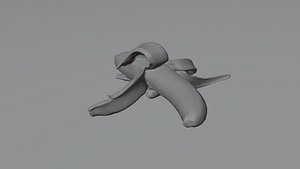 Banana Photorealistic Low Poly 3D Model model