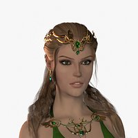 Beautiful elven wizard