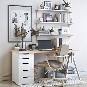 IKEA office workplace 67 3D model