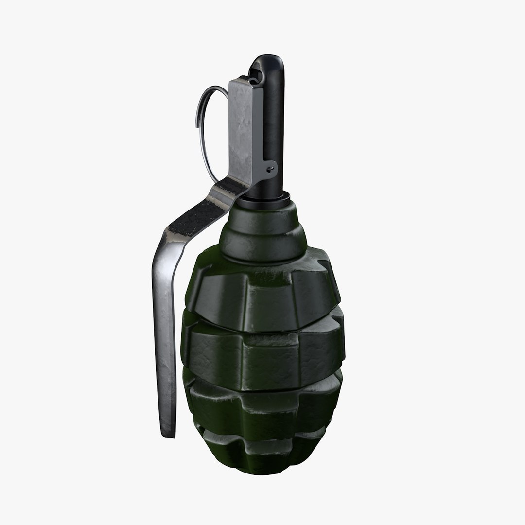 3d Model Hand Grenades F-1