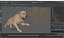 Running White Retriever Dog Fur Animated Rigged for Maya