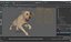 Running White Retriever Dog Fur Animated Rigged for Maya