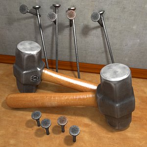 c4d hammer nails