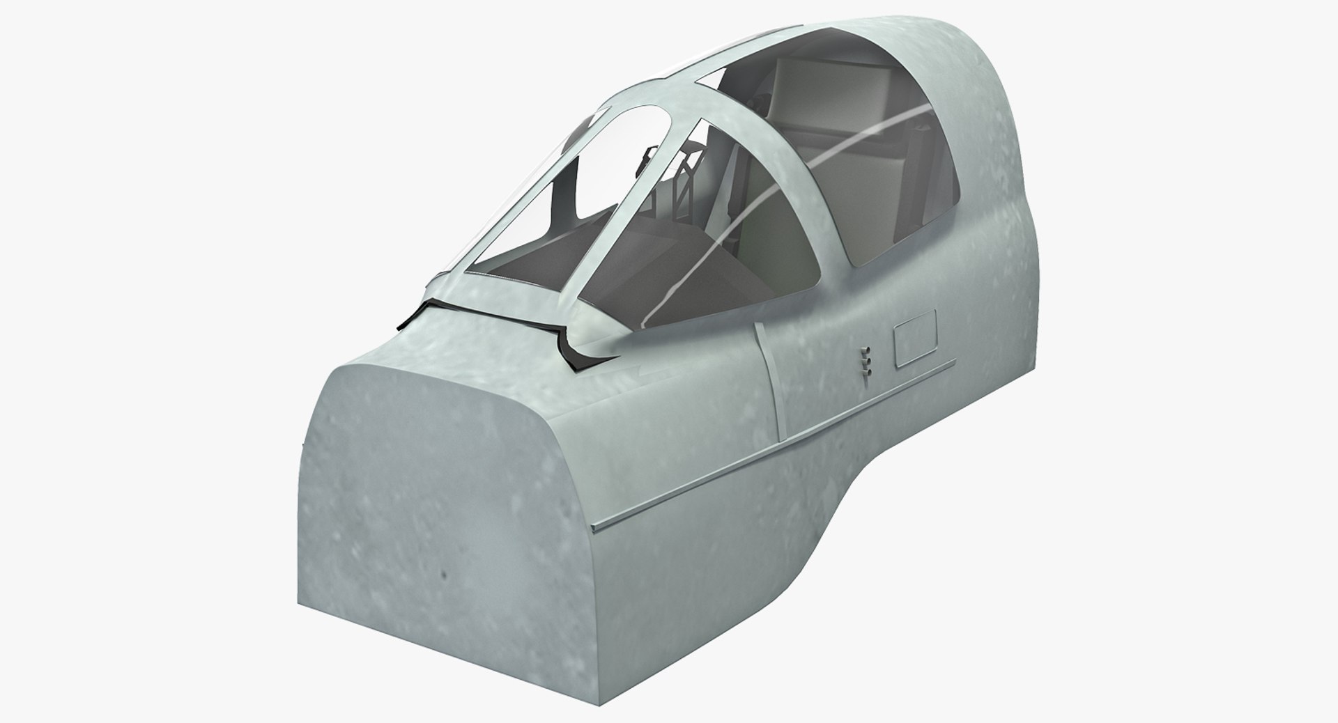 Attack Plane Cockpit 3D Model 3D model preview