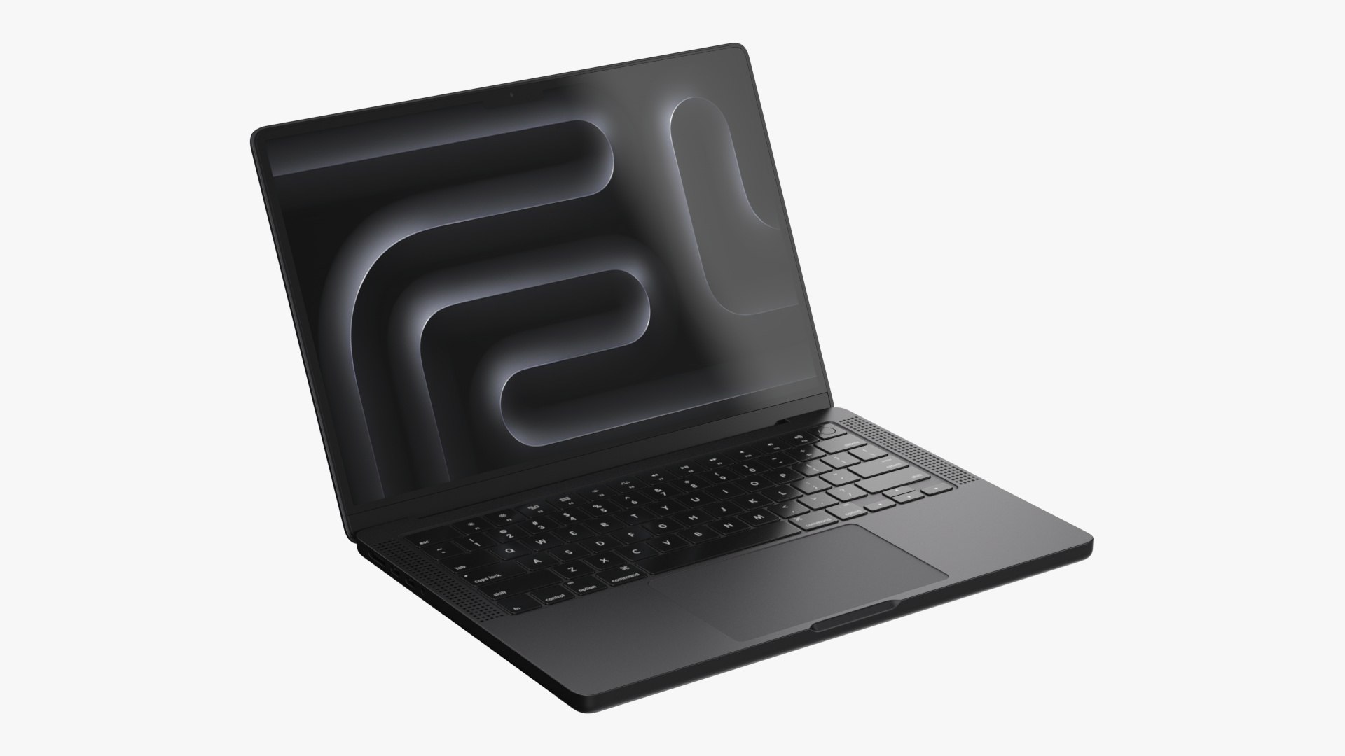 Apple MacBook Pro 14-inch M3 Space Black model - TurboSquid 2149594