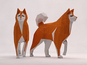 3D animation dog walk