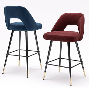 eichholtz bar stool avorio 3D