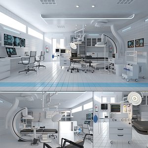 3D model Modern Surgery Room Interior