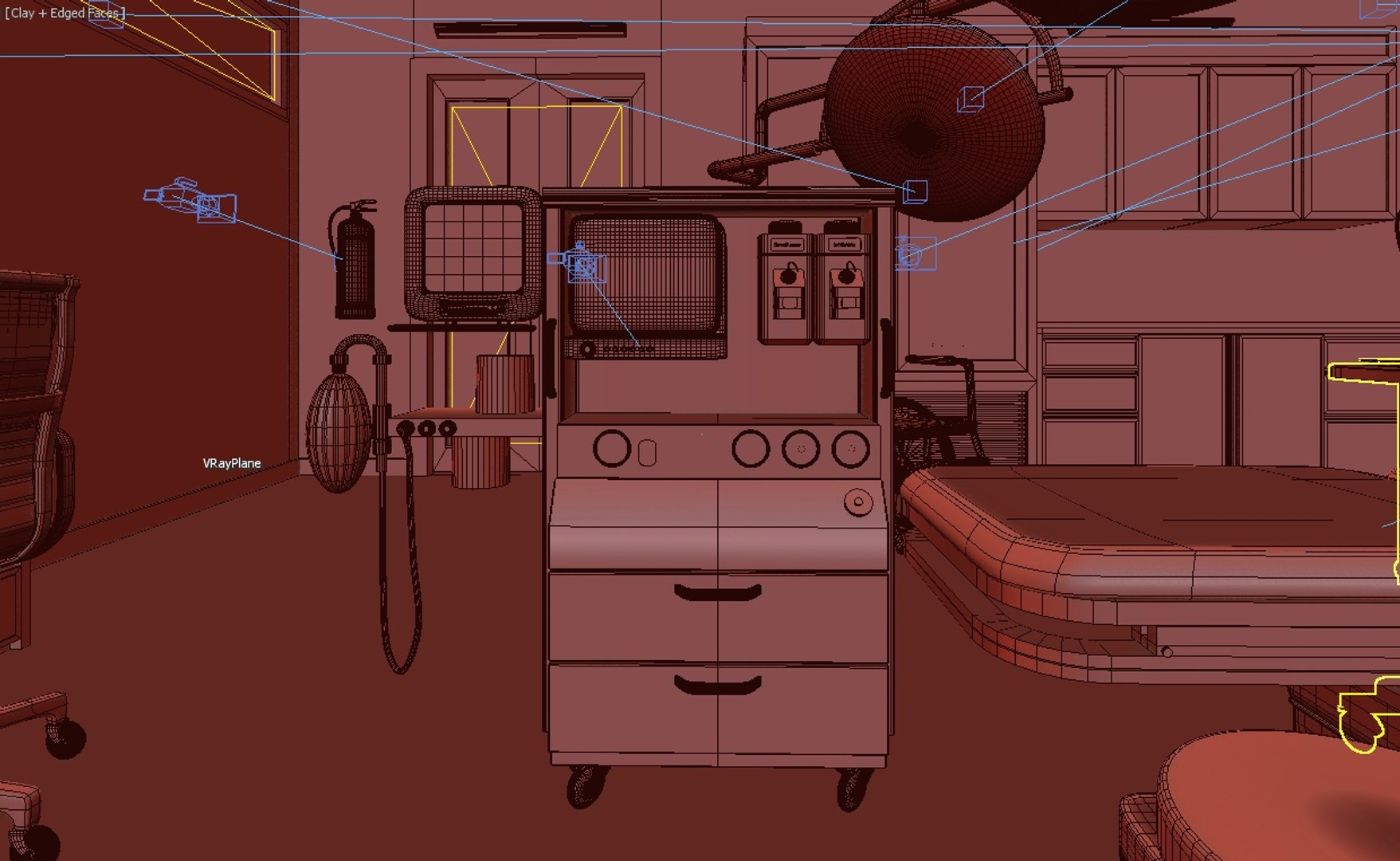 3D Model Modern Surgery Room Interior - TurboSquid 2206853