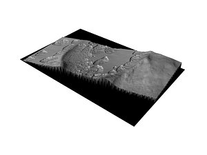 3D MARS VR - Crater in Amphitrites Patera model