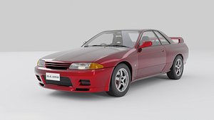 3D Nissan Skyline R32 1989 model