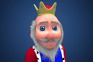 3D model king cartoon
