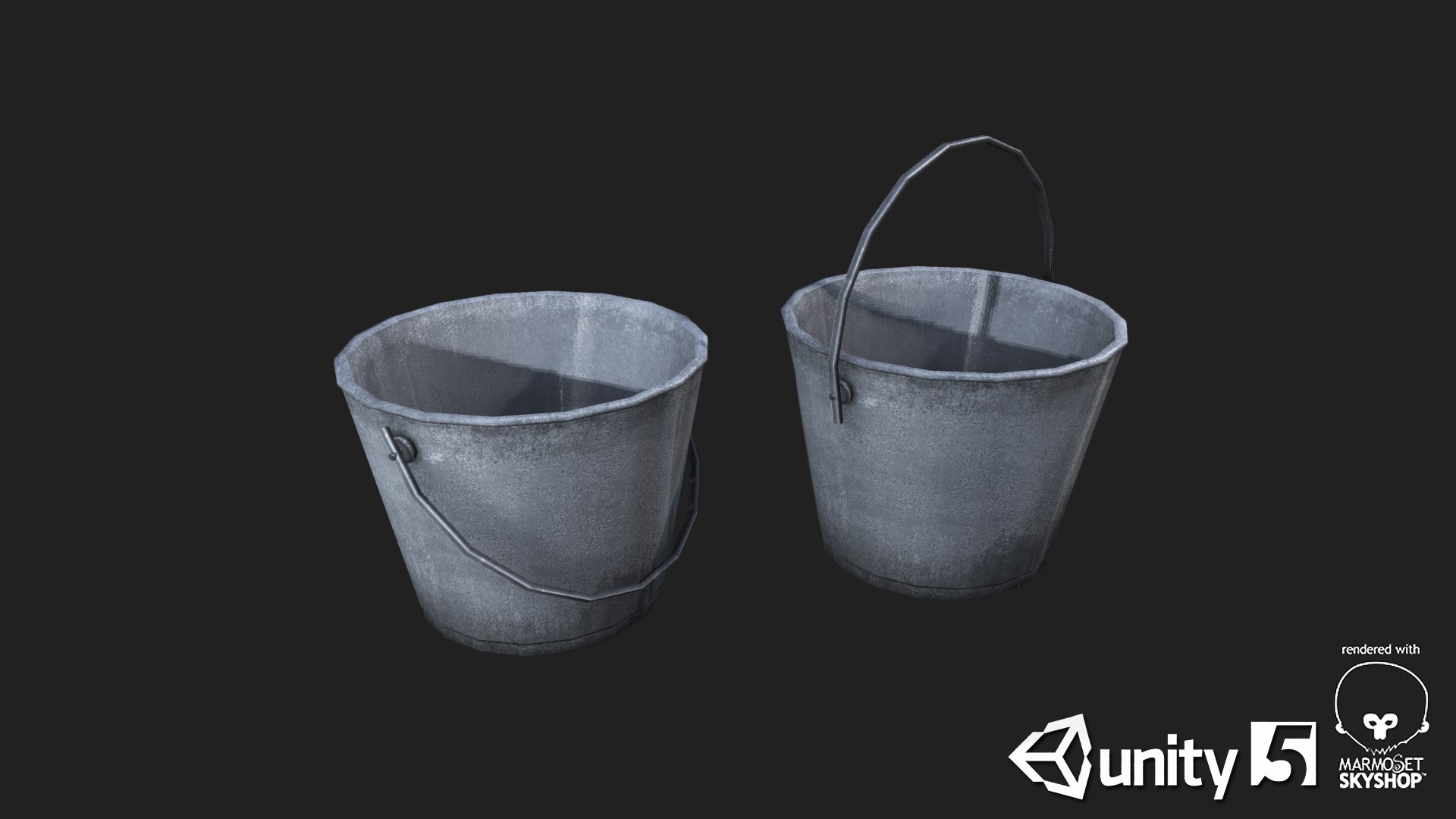 Metal Bucket 01 3d Max