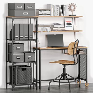 IKEA Office Workplace 02 3D model