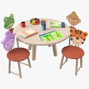 kids table 3D