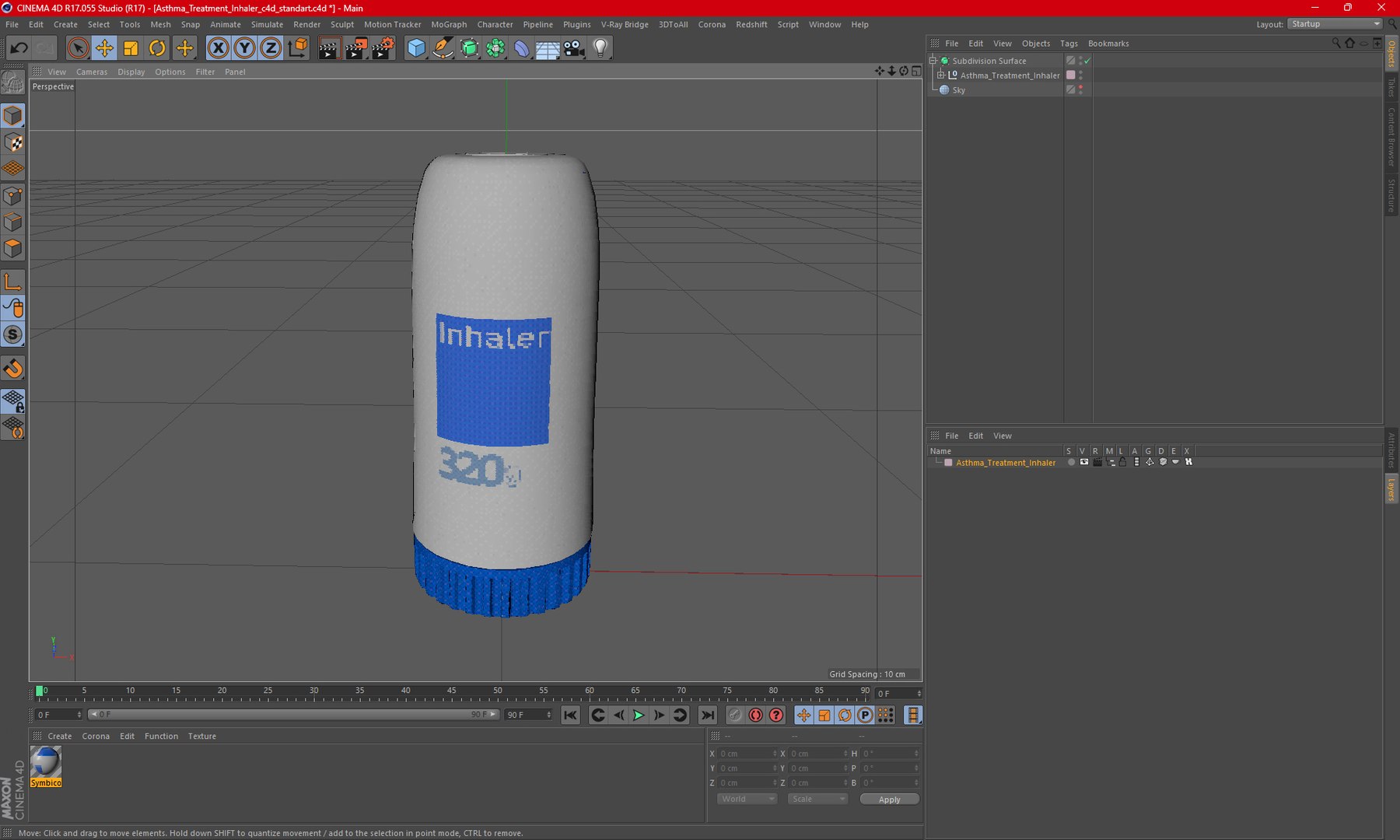 Asthma Treatment Inhaler 3D - TurboSquid 2180763