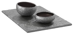 Stone Basalt Bowls and Tray