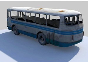 3d model old bus laz
