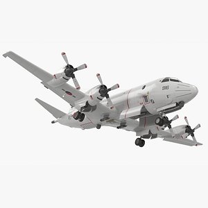 3D South Korea P3 Orion Anti Submarine Plane Rigged model