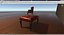 3D pbr antique gothic chairs